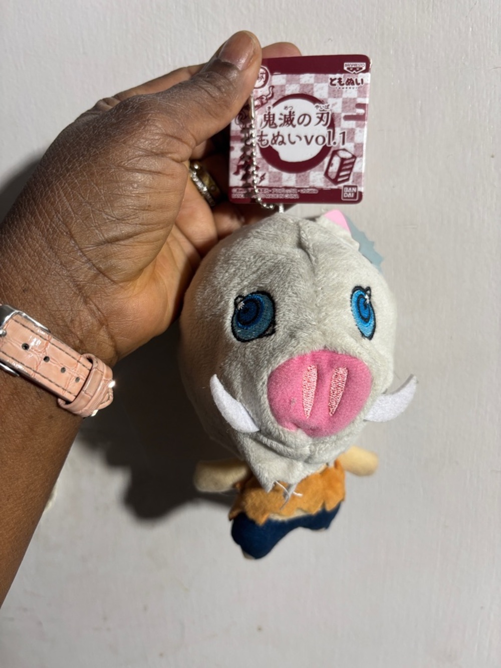 NWT Demon Slayer plush toy doll Inosuke Plush Keychain Boar Mask Character